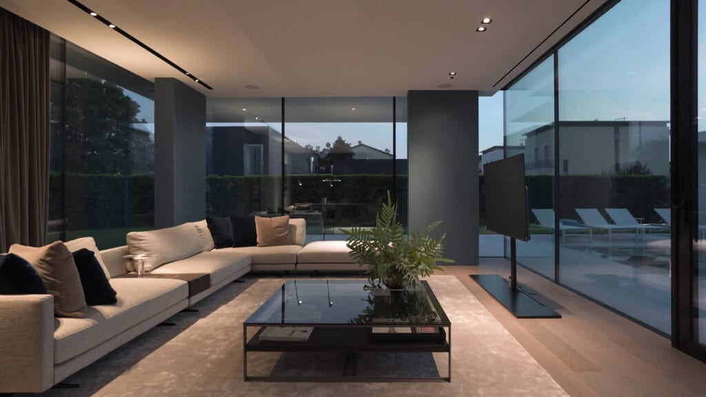 interior design villa moderna Verona open space