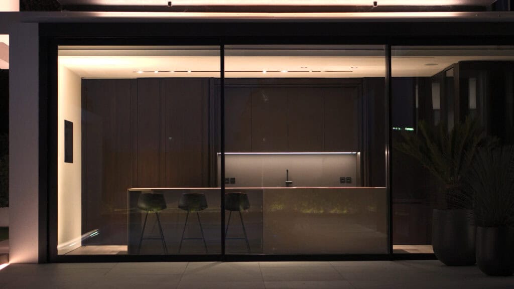 interior design open space villa Verona cucina living