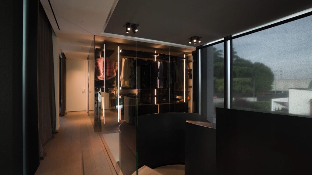 Cabina armadio su misura design contemporaneo Verona