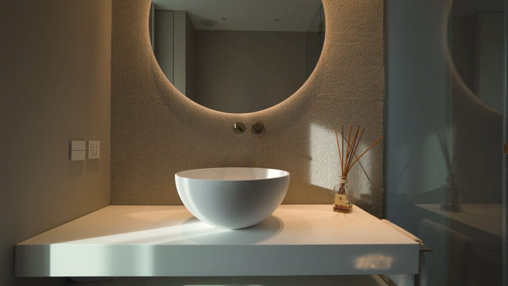 interior design bagno lusso Verona marmo design