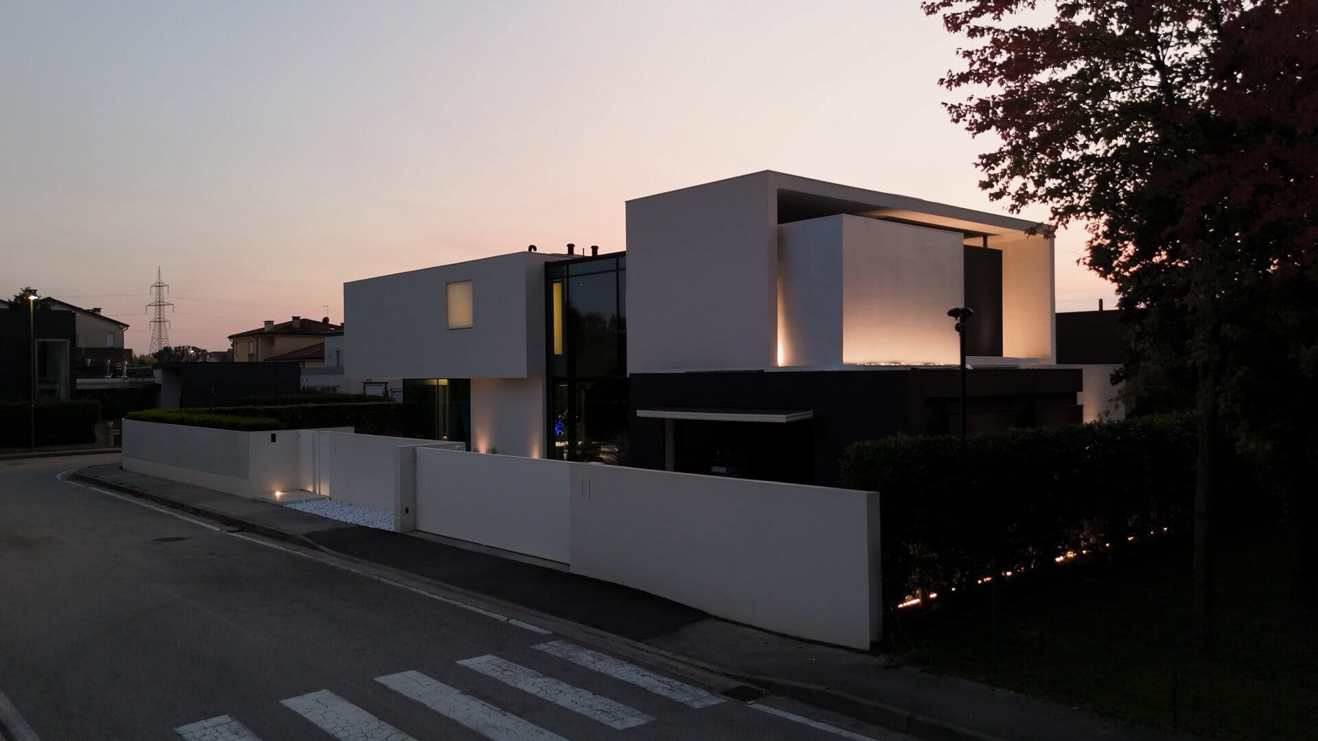 villa lusso Colli Berici Vicenza architettura contemporanea paesaggio collinare