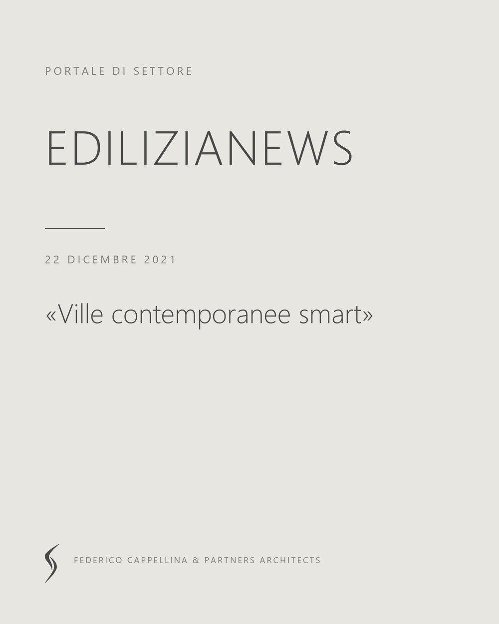 Press: pubblicazioni su riviste di architettura 2 Ville smart Verona – EdiliziaNews: scheda della pubblicazione del 22 dicembre 2021